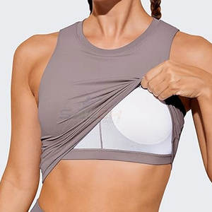 High Stretch Seamless Crop <b>Top</b> For Women Gym Running And Everyday Comfort Wear Women Seamless <b>Sleeveless</b> Crop <b>Top</b> - Product Image 3