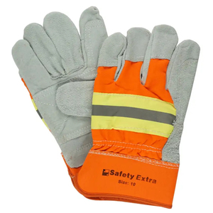 Gants haute visibilité pour le transport en entrepôt et les chantiers de construction Gants haute visibilité matériau souple respirant coupe flexible - Product Image 5