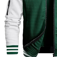 Blousons universitaires unisexes tendance pour l'hiver, col montant style baseball, personnalisables, haute qualité, coupe-vent, écologiques, en laine, livraison rapide