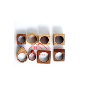 Petite taille et bas prix vente chaude accessoires décoratifs en bois faits à la main ronds de serviette en bois décoratifs de haute qualité - Product Image 1