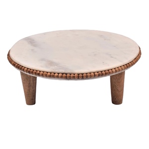 Plaque en bois de haute qualité et support à gâteau nouveau design bois d'acacia naturel plaque à 2 niveaux support à gâteau vente chaude - Product Image 3