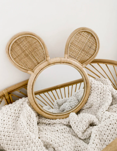 Marcos de espejo de ratán de oso personalizados, diseño moderno ecológico, decoración de pared de dormitorio infantil, fabricado para Halloween y Navidad - Product Image 4