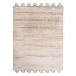 Alfombra de Viscosa Tejida a Mano Forme Beige y Marrón, Color Sólido HPV-254 para Uso Doméstico - Product Image 1