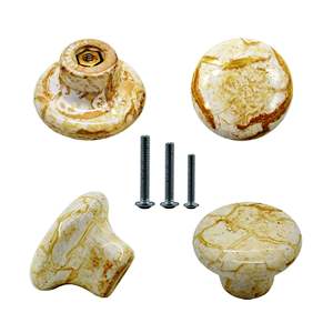 Lot de 10 poignées d'armoire de 5 pouces armoire en marbre blanc boutons en marbre les plus vendus avec une taille de forme de couleur personnalisée fabriqués en Inde article - Product Image 2