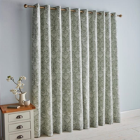 Rideau de chambre moderne personnalisable 100 % coton écologique à motif ondulé, toutes saisons, insonorisant, occultant de haute qualité