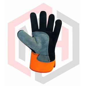 Gants de sécurité résistants à la chaleur de la meilleure qualité Fabricant OEM/ODM disponible Protection au travail Personnaliser la texture du grain du cuir - Product Image 5