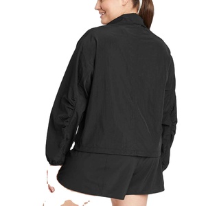 Conjunto de chándal cortavientos unisex 2025 personalizado, chaqueta de nailon ligera, pantalones cortos, estilo informal, cierre de cremallera, a prueba de viento - Product Image 5