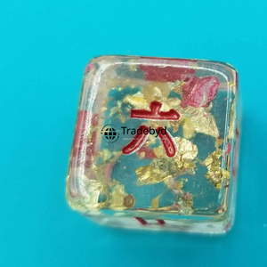 Ensemble de dés polyédriques en résine premium de 7 pièces, dés de jeu équilibrés faits à la main pour les jeux de rôle DND, jeux de société de table, collectionneurs, cadeaux - Product Image 3