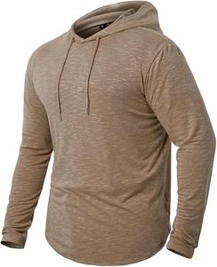 Pull sans manches personnalisé de haute qualité Slim Fit Athletic Fitness Training Muscles Lined 100% Cotton Hoodie pour hommes - Product Image 2