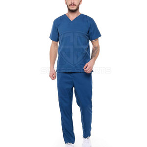 Uniformes Médicos Unisex Personalizados de Alta Calidad para Uso Hospitalario, Conjuntos de Uniformes Quirúrgicos de Color Sólido con Logotipo Personalizado, Venta al por Mayor en Línea - Product Image 5