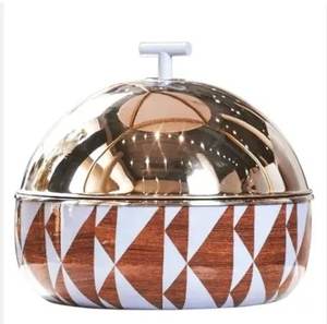 Awesome Design Metal Hotpot <b>With</b> <b>Lid</b> and Handle Kitchenware Designer Casserole Luxury Tabletop Kitchen Food Warmers - Product Image 6