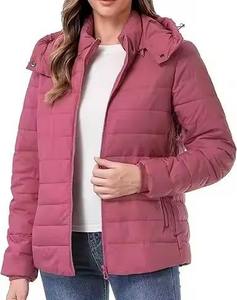 Doudoune pour femme pour l'hiver avec traitement brut vêtements d'extérieur respirants couleur personnalisée légère grande taille contraste - Product Image 1