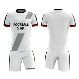 Uniforme de football unisexe à manches courtes personnalisable avec technique de sublimation 100% polyester de haute qualité - Product Image 4