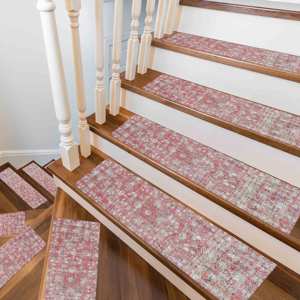 พรมพิมพ์ลายคิลิมสีแดง: ลายชนเผ่า, ทันสมัย, สั่งทำได้, พรมปูบันได, ผ้าปูพื้น - Product Image 3