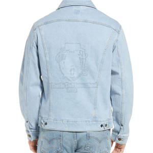 Chaqueta de Lona para Hombre, 100% Algodón, Cierre de Botones, Corte Ajustado, Chaqueta de Invierno con Logotipo Frontal Personalizado y Diseño Cortavientos - Product Image 3