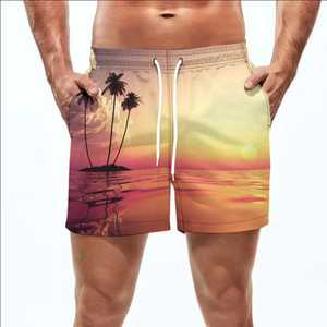 Oferta Especial: Shorts de Baño Personalizados para Hombre, Secado Rápido, Ecológicos, con Cordón Ajustable y Logotipo Frontal, OEM Disponible - Product Image 1