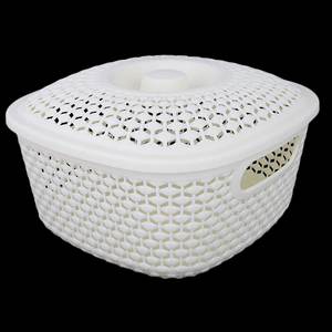 <b>Plastic</b> <b>Basket</b> With Cover - Fawn - Product Image 1