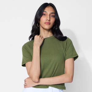 Vêtements Nouveau Style Femmes T-shirts en Stock Femmes T-shirts Coton Fait Femmes T-shirts Prix Raisonnable Confortable Service OEM - Product Image 1