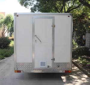 Chariot de boulangerie mobile avec présentoir à 3 niveaux et couvercle en fibre de verre, remorque pop-up pour confiseries, idéal pour les marchés du week-end et les cafés - Product Image 2