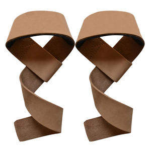 Support de poignet personnalisé sangles en cuir d'haltérophilie prix de gros sangles de levage en cuir d'entraînement de gymnastique - Product Image 3