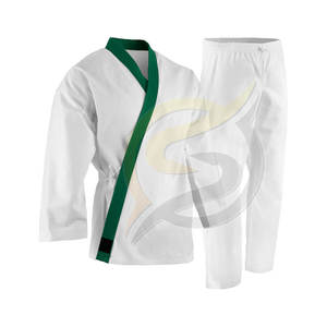 New Style Custom Logo and Design Heat-Transfer Printed 100% Cotton Men's Women's Karate Suit Made in Pakistan for <b>Sale</b> - Product Image 3