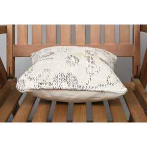 Beige Ikat Patchwork Wool <b>Pillow</b> 12x12 Inch Rustic Square Throw <b>Pillow</b> Premium for Home <b>Sofa</b> Woven Technique Portable Christmas - Product Image 5