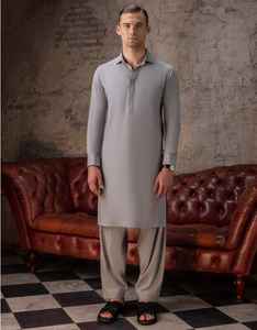 Traje Shalwar Kameez de Verano para Hombre, Diseño Más Reciente de 2026, Hecho en Fábrica, Informal, de Algodón, Mangas Largas, Estampado Sólido para Ocasiones Diarias - Product Image 3