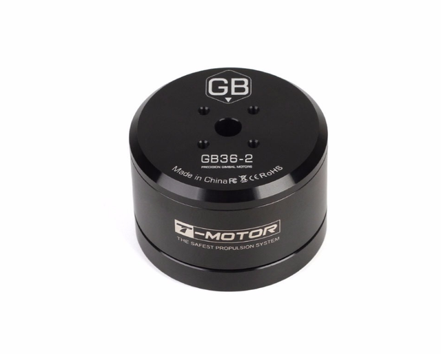 T-MOTOR GB36-2 Gimbal Motor KV30 3-6S Brushless DC Motor 2.2KG Max Torsion Hollow Shaft for Professional UAV Camera Gimbal