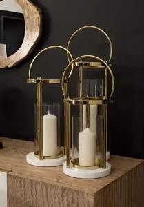 Bougeoir design personnalisé plateau de table en fonte Ensemble de 3 chandeliers conique nouveau design vintage - Product Image 3