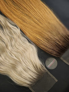 ผมต่อแบบเรสมี่ดิบจากเวียดนามใช้100% 2025สวมใส่สบายปิดง่ายพร้อมฐานผ้าไหมเต็มหนัง - Product Image 2