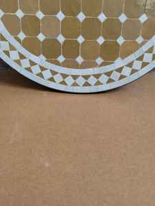 Dazzling <b>Mosaic</b> Side Table: Iridescent <b>Art</b> - Blue Coffee Table - Side Table - Livingroom Decor - Gift - Product Image 5