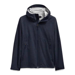 Veste de pluie respirante de haute qualité pour hommes avec capuche réglable 100% tissu en polyester veste imperméable grande taille pour une utilisation en extérieur - Product Image 4