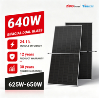 Module solaire bifacial monocristallin Trina Energy Efficiency Premium 650W 2382x1134mm LCOE BOS réduit de 1 à 5%