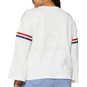 Prix de gros Sweat-shirt pour femme en coton 100% respirant avec logo sur le devant, style décontracté, dernière tendance - Product Image 2