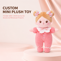Peluche personnalisée de 10 cm, costume d'animal rose, adorable mini personnage en peluche, jouet OEM ODM, vente en gros, cadeau