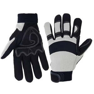 Gants de sécurité en cuir de vachette grainé, résistants aux coupures, pour le soudage, les travaux mécaniques - Product Image 1