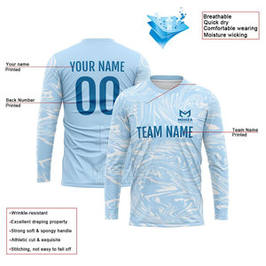 Vente directe usine en gros Maillots de basketball respirants à séchage rapide, motif uni, style urbain, manches longues, haute qualité - Product Image 2