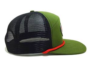 Custom Rubber <b>Patch</b> Logo Trucker Hat with Mesh <b>Back</b> Red Rope Detail Lightweight Outdoor Headwear Vietnam OEM Supplier for Brands - Product Image 3