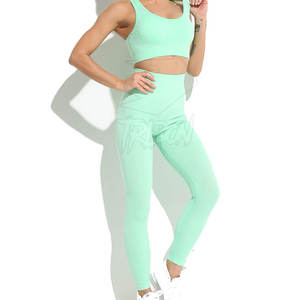 ชุดโยคะไร้รอยต่อสำหรับผู้หญิงชุดออกกำลังกายออกกำลังกายโลโก้ด้านหน้าเป็นมิตรกับสิ่งแวดล้อม - Product Image 6