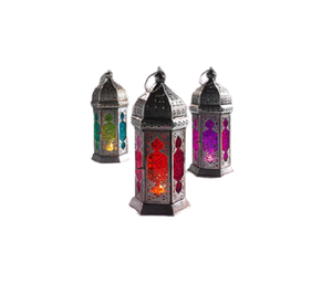 Linterna marroquí de tamaño pequeño de diseño antiguo Linterna de Ramadán de hierro de mayor calidad a precios asequibles - Product Image 2