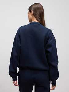 Top vente personnalisé décontracté femmes néoprène sweat marine goutte épaule deux pièces survêtement pour femmes entraînement de gymnastique et Streetwear - Product Image 5