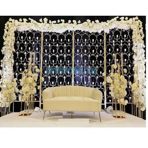 Murs de bougies attrayants pour la scène de réception de mariage, mur de bougies pour réception spéciale, mur de bougies métallique pour scène de mariage canadienne, Royaume-Uni - Product Image 1