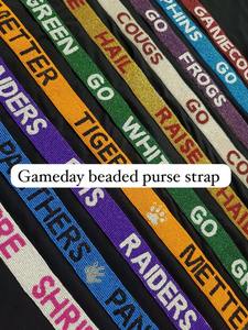 Colorful Patterned <b>Bag</b> Strap Beaded Adjustable Replacement Shoulder Belt Detachable <b>Purse</b> Handle Fashion Accessory for Handbags - Product Image 5