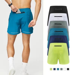 Shorts d'entraînement de gymnastique pour hommes taille élastique solides Shorts d'entraînement de Jogging Yoga Fitness pantalons de survêtement Shorts livraison DDP - Product Image 3