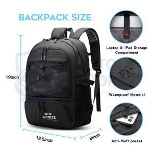 กระเป๋าบาสเก็ตบอลโพลีเอสเตอร์ ดีไซน์พิมพ์โลโก้ตามสั่ง ราคาสมเหตุสมผล ผู้ขายยอดนิยม คุณภาพดี น้ำหนักเบา ระบายอากาศได้ดี - Product Image 6