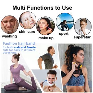 Diademas Metálicas para Hombres y Mujeres, Bandas para el Cabello Onduladas Unisex, Diademas Deportivas para Exteriores, Accesorios para el Cabello Elásticos y Antideslizantes - Product Image 6