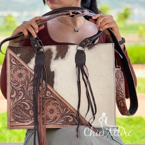 Bolso de mano de cuero para mujer, bolso de mano de cuero genuino, bolsos de hombro tipo bandolera multifunción de diseñador de lujo de alta calidad - Product Image 1