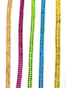 Offres de bordure en dentelle de polyester lurex métallisé de couleur cuivre en gros - Product Image 5