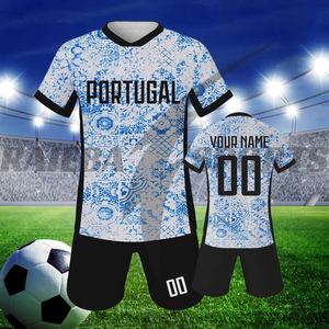 2025 Custom Made Team Uniforms Breathable Printed Sublimation Premium Quality Football Soccer Jerseys T-Shirts Shorts Sets 100% - Product Image 2