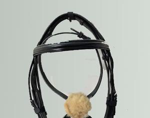 Brida de Grackle de cuero genuino, diseño único, cómodo, ajustable y asequible, juego de tachuelas para montar a caballo - Product Image 3